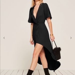 Reformation Westport Dress Petite | Black 4P | NWT